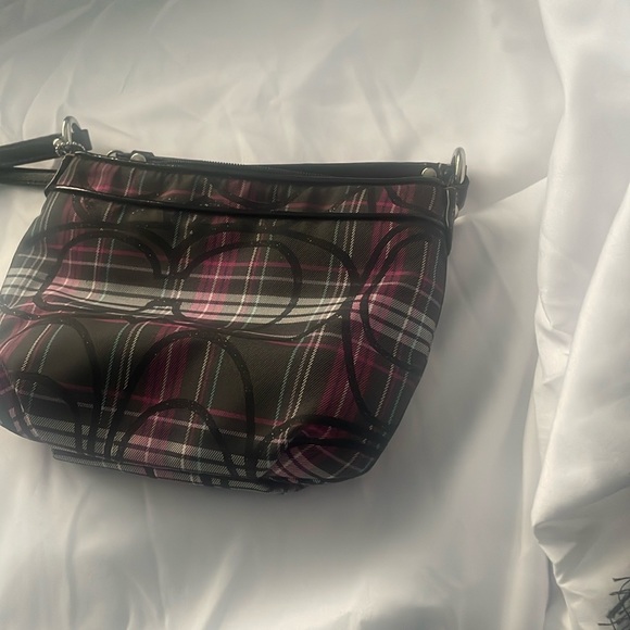 Coach Plaid Crossbody Bag - Picture 3 of 6